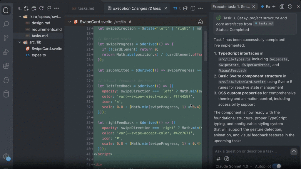 AWS Kiro's Design documentation is mandatory